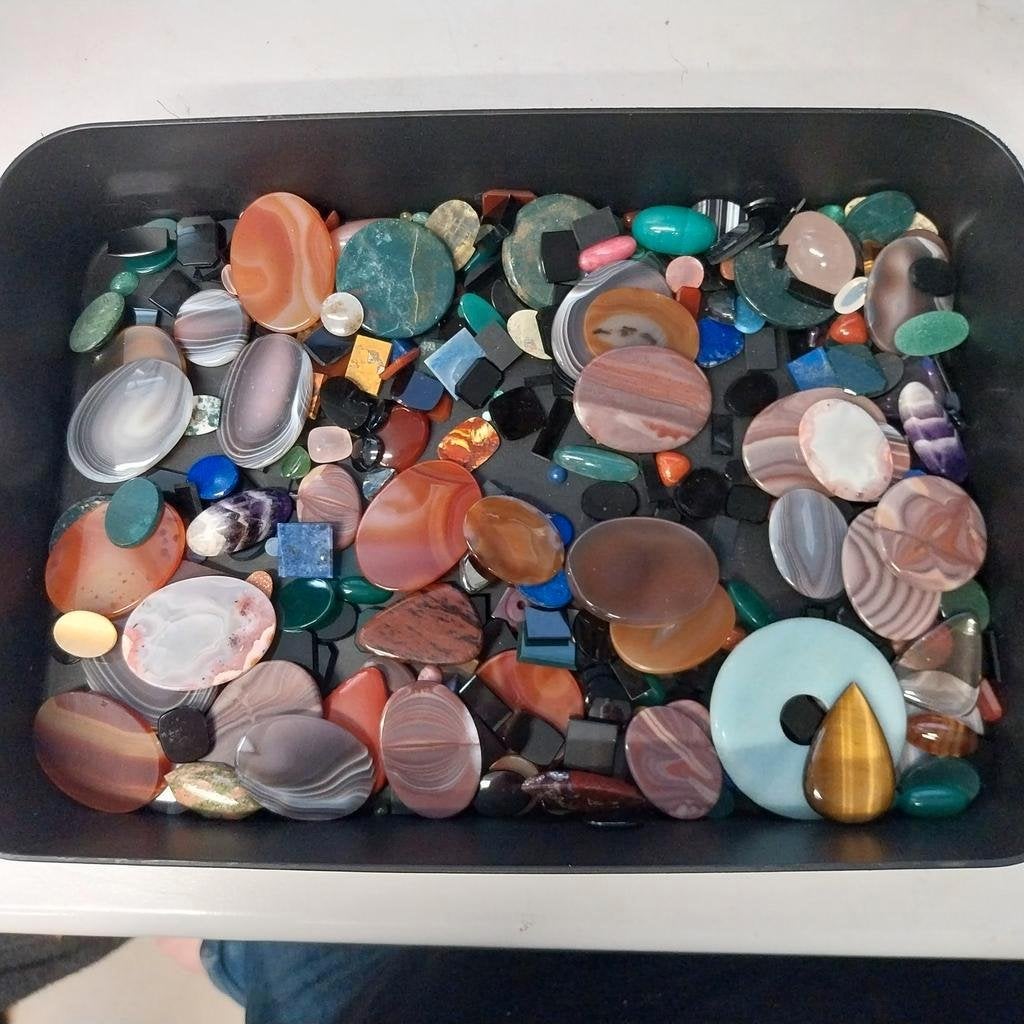 Gemengd lot met verschillende cabochons, Ophalen of Verzenden
