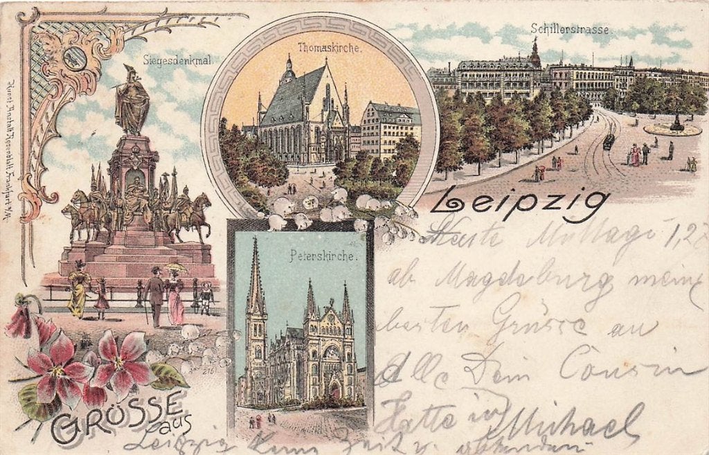 702-145-049 Leipzig, Verzamelen, Ansichtkaarten | Buitenland, Duitsland, Voor 1920, Verzenden