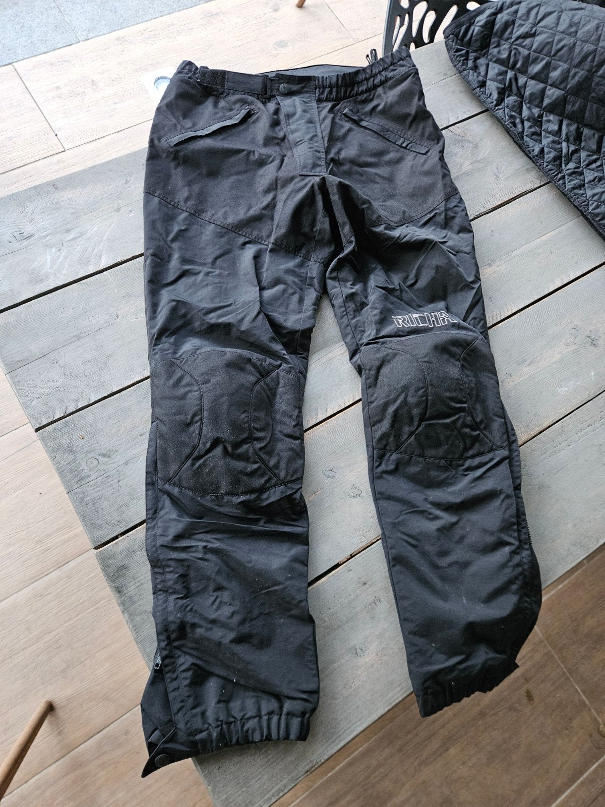 Richa motorbroek XXL, zwart, met uitneembare voering, Motoren, Ophalen of Verzenden