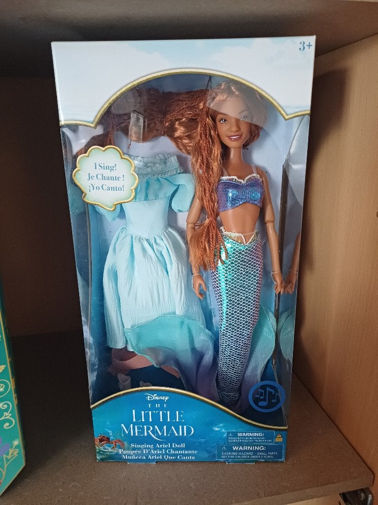 Disney live-action The Little Mermaid (Singing Ariel Doll), Kinderen en Baby's, Ophalen of Verzenden, Nieuw, Barbie