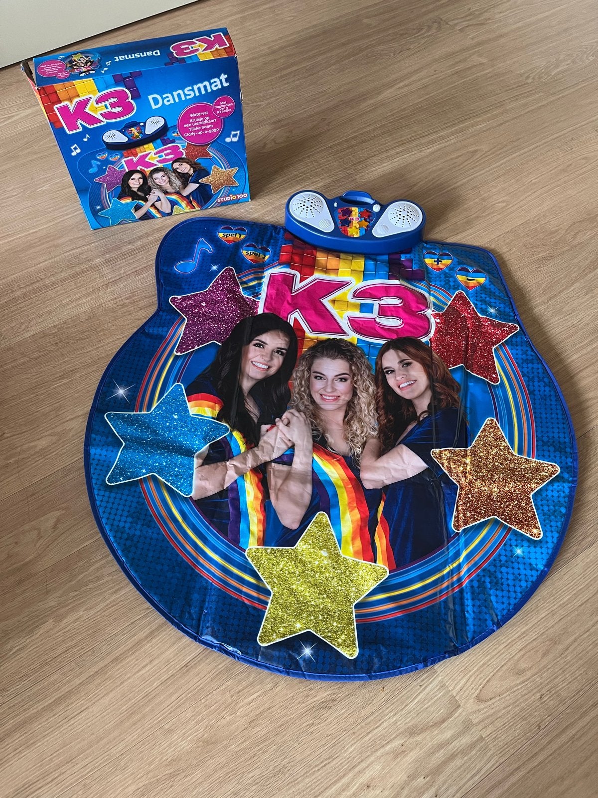 K3 Dansmat met muziekregelaar en 5 gekleurde lichtgevende st, Ophalen, Zo goed als nieuw, Meisje