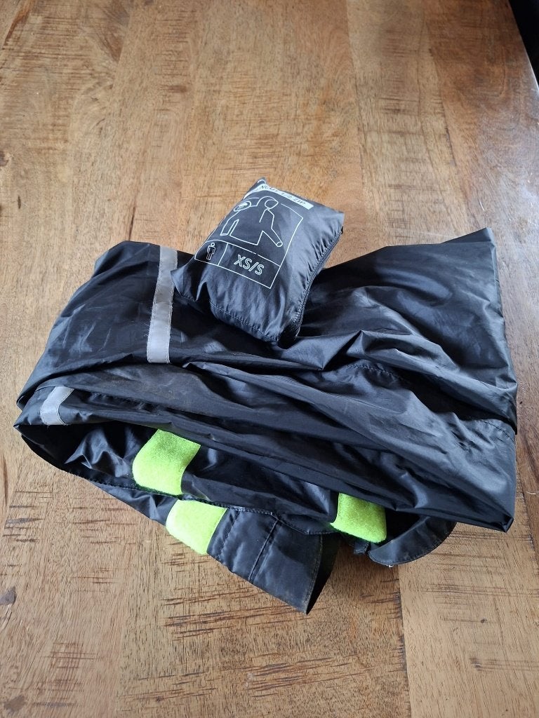 Regenpak maat S/M (tweedelig), Ophalen of Verzenden, Gebruikt, Regenpak, Dames