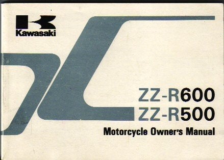 Kawasaki ZZ-R600 - ZZ-R500 1991/1992 manual (4950z), Ophalen of Verzenden, Kawasaki