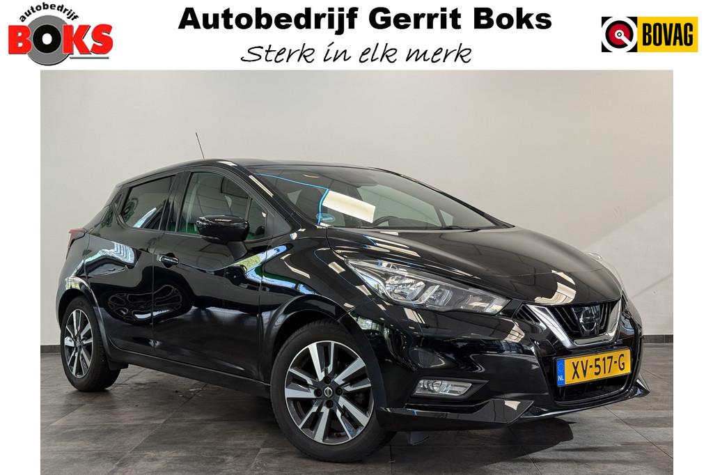 Nissan Micra 1.0 IG-T N-Connecta Navigatie CruiseControl Tre, Voorwielaandrijving, Zwart, Origineel Nederlands, Onderhoudsboekje