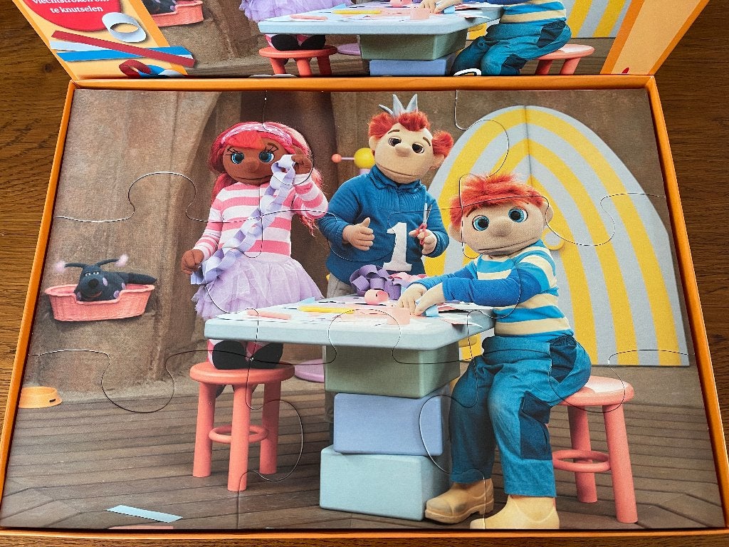 Puzzel "Sesamstraat" '9 Puzzelstukjes' als Nieuw, Ophalen of Verzenden, Meer dan 50 stukjes, Zo goed als nieuw