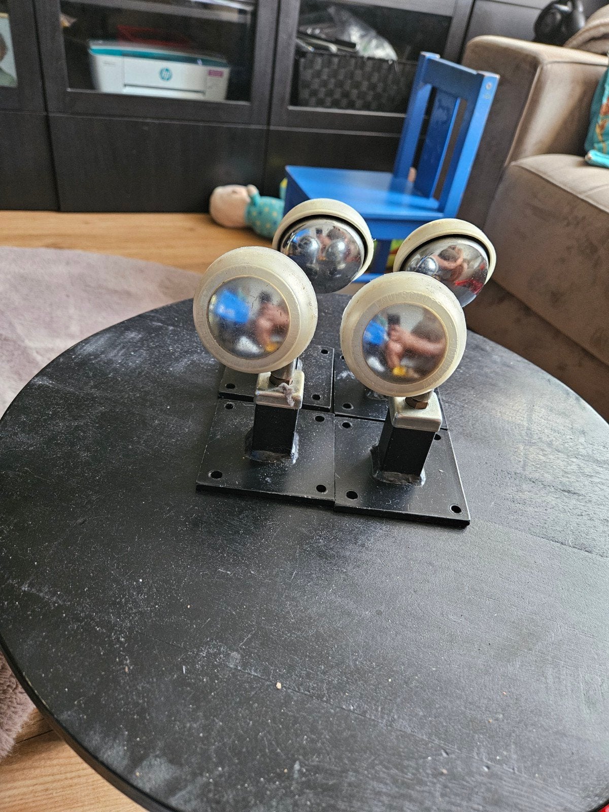 Set van 4 bolwielen - Gebruikt, Ophalen of Verzenden, Gebruikt