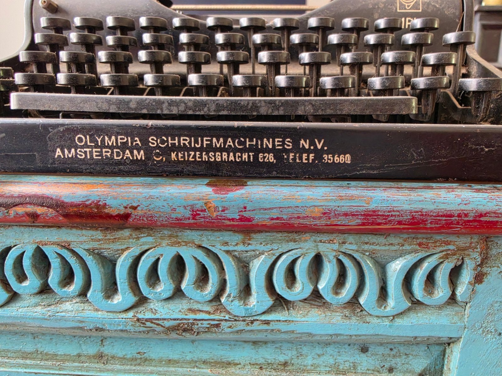 Antieke Olympia Simplex Typemachine (ca. 1930s), Diversen, Ophalen