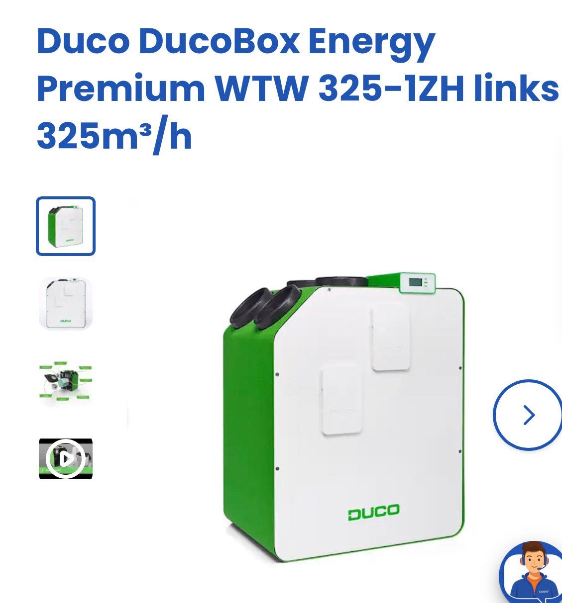 DucoBox Energy Premium - nieuw, Witgoed en Apparatuur, Luchtbehandelingsapparatuur, Ophalen, Nieuw, Luchtreiniger