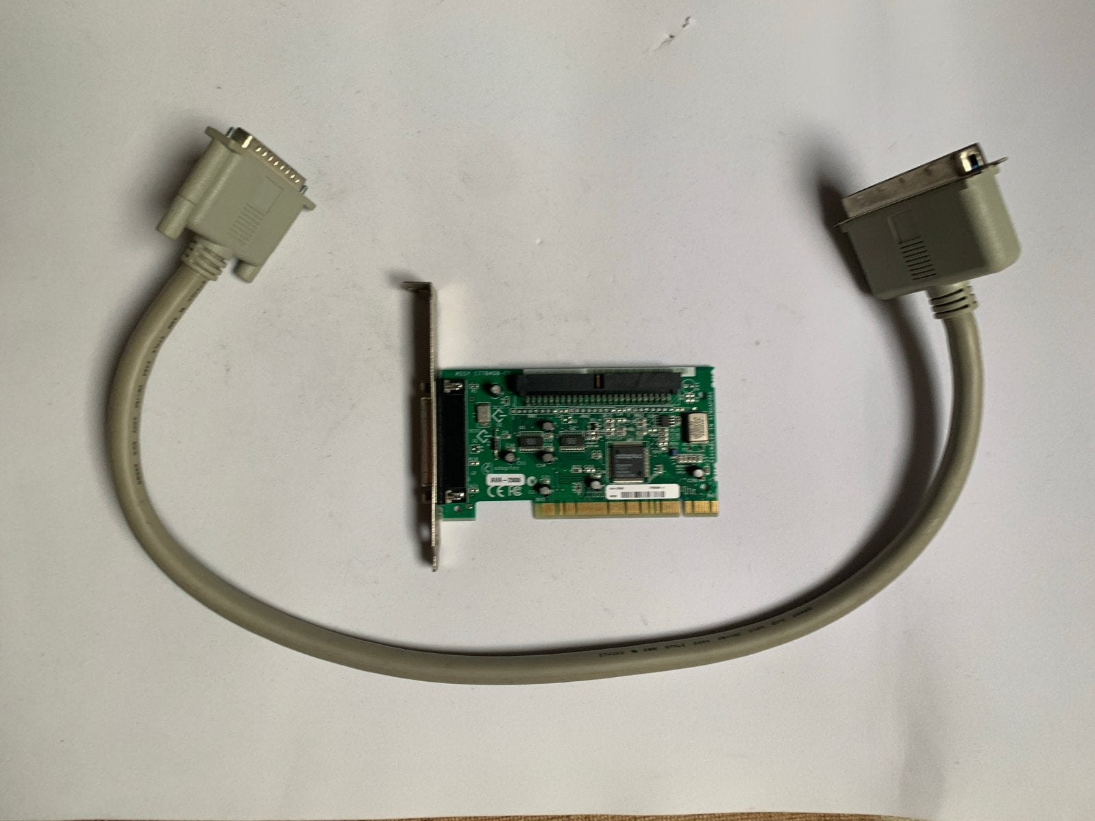 Adaptec 2906 SCSI kaart met kabel voor Mac PCI, Ophalen of Verzenden, Gebruikt