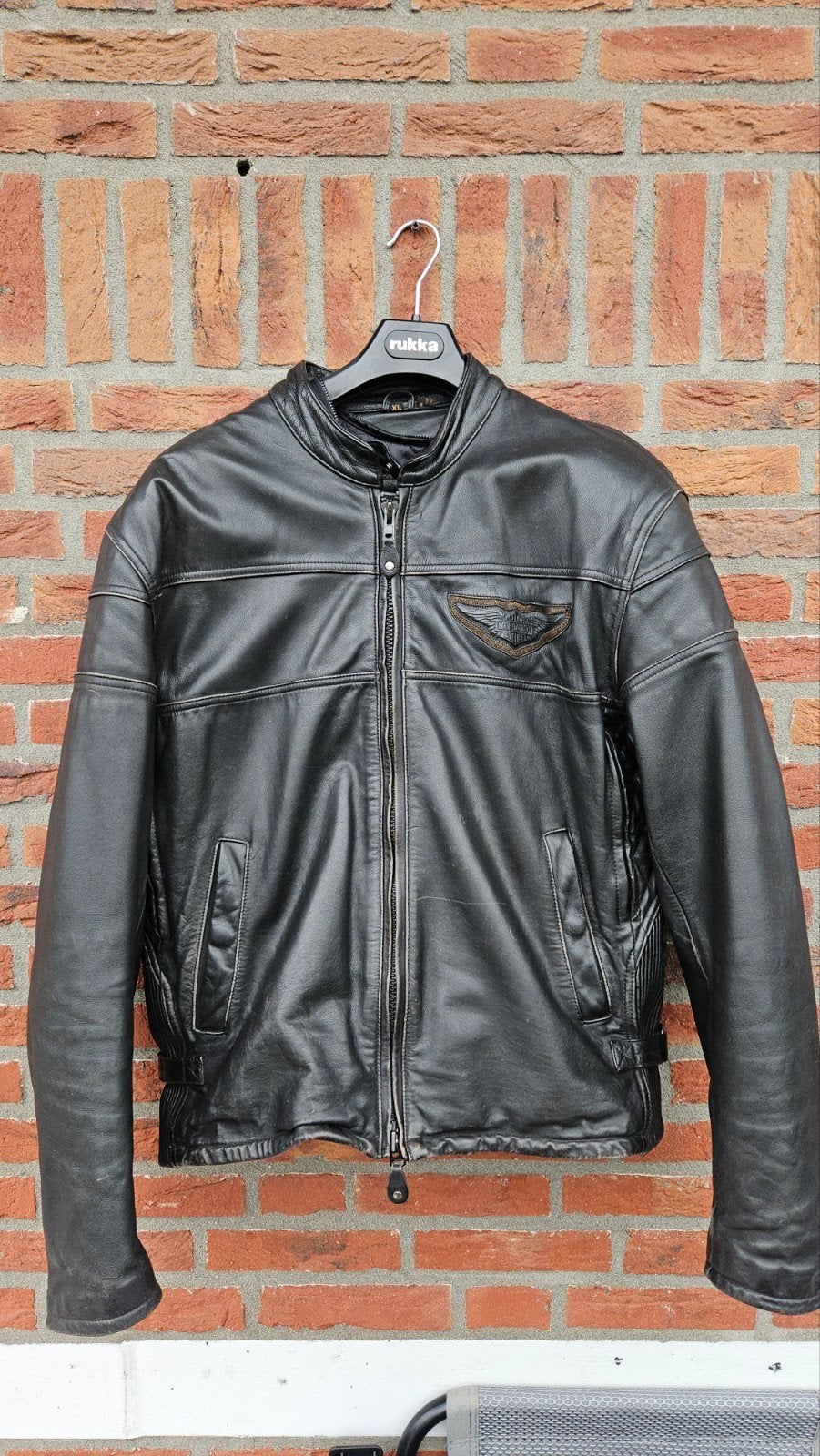 Harley Davidson "COMPETITION 2" jas. (M & XL), Ophalen of Verzenden, Tweedehands, Jas | leer