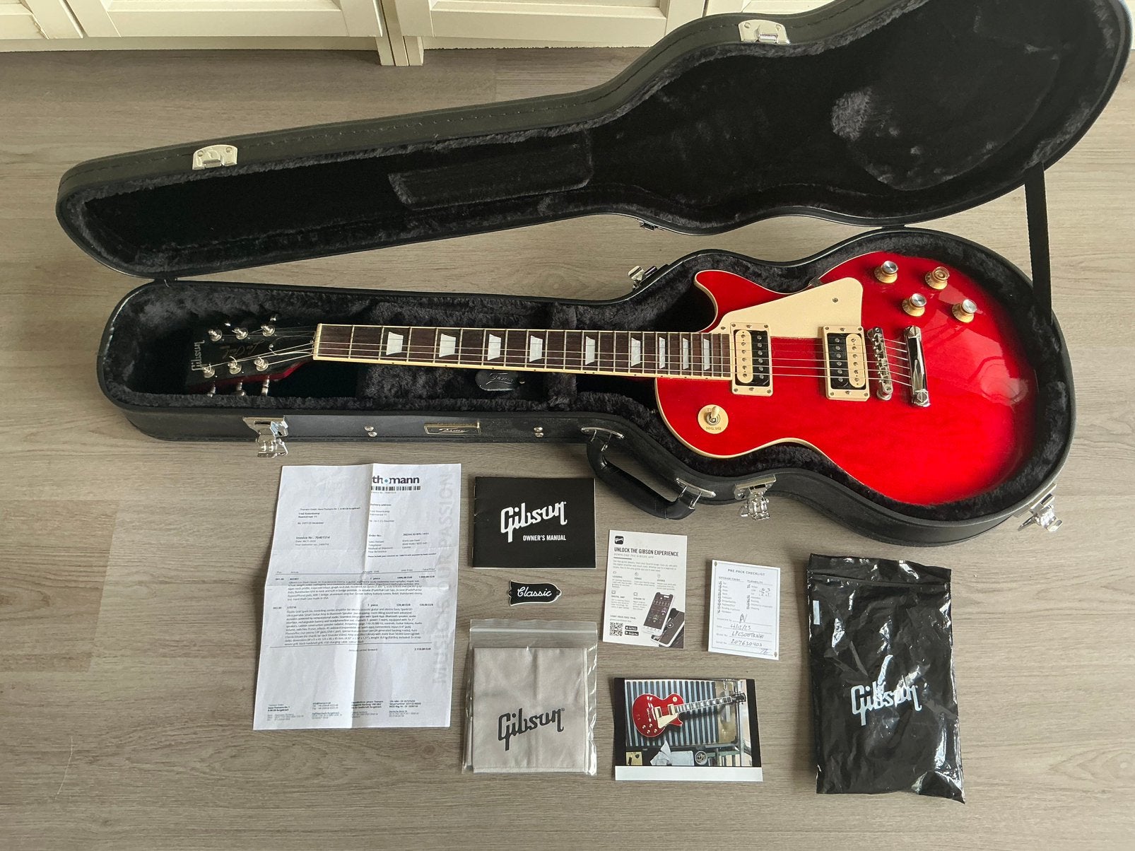 Gibson Les Paul Classic - gitaar (Rood!), Muziek en Instrumenten, Snaarinstrumenten | Gitaren | Elektrisch, Zo goed als nieuw