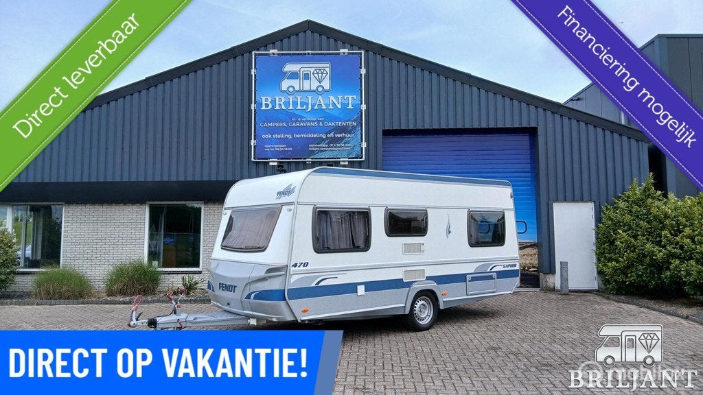 Fendt saphir 470TE caravan.. fransbed/rondzit, Caravans en Kamperen, Rondzit, Bedrijf, Hordeur, 1000 - 1250 kg