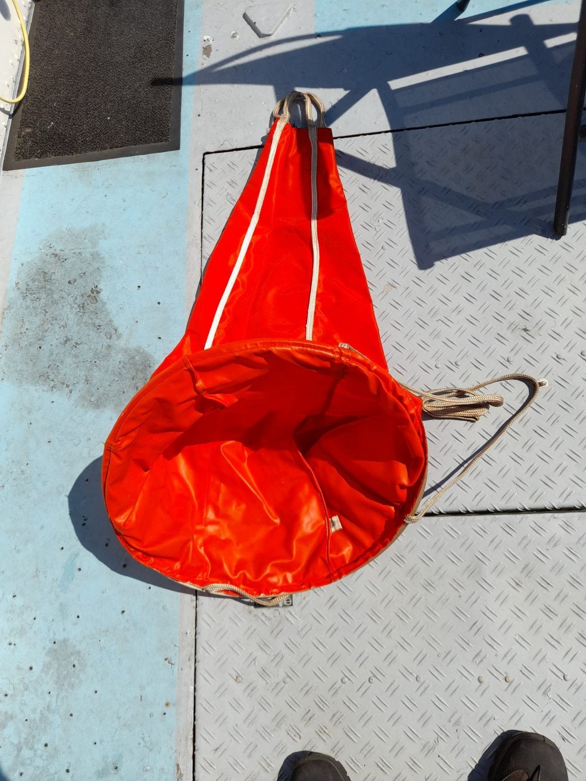 Oranje ankerzak/ankerboei voor boot, Watersport en Boten, Ophalen of Verzenden, Gebruikt, Overige typen