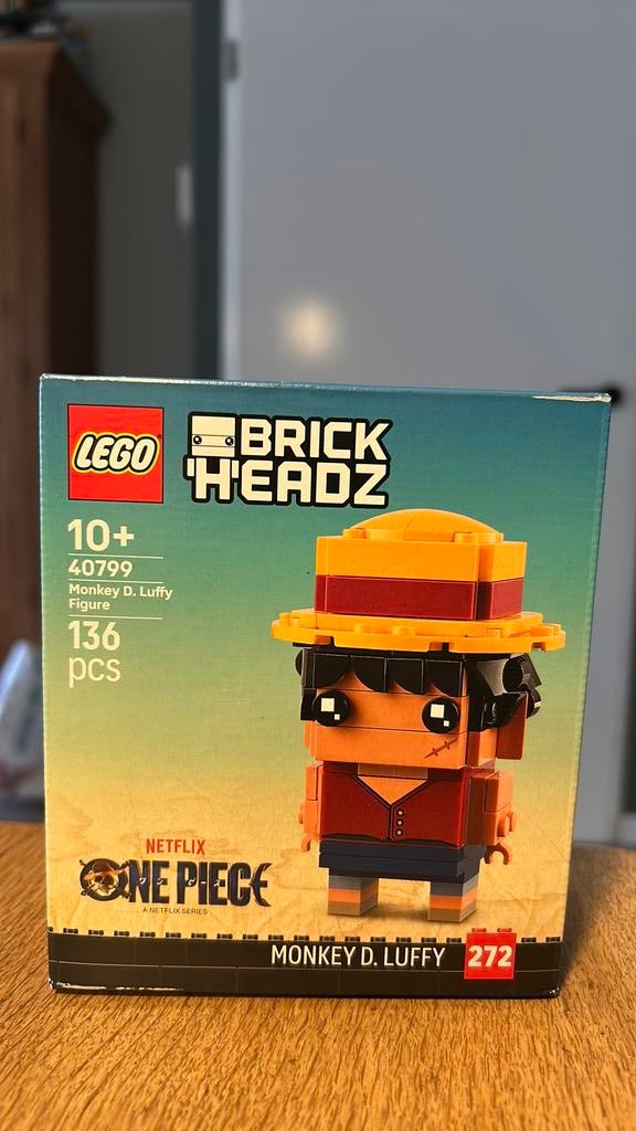 Lego One Piece Netflix Brichkheadz Monkey D. luffy 40799, Ophalen, Zo goed als nieuw
