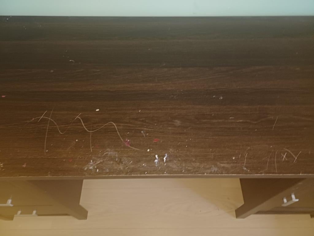 Gratis af te halen.Computerbureau 160x60 met lades en kastje, Ophalen, Met lades, Gebruikt, Hout