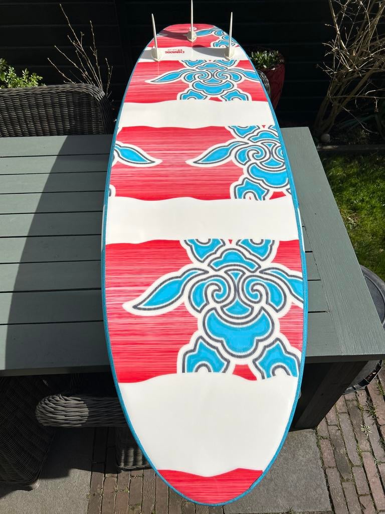 Oxbow soft top surfplank - Z.g.a.n. geen schade, Watersport en Boten, Golfsurfen, Ophalen, Zo goed als nieuw, Funboard, Met vinnen