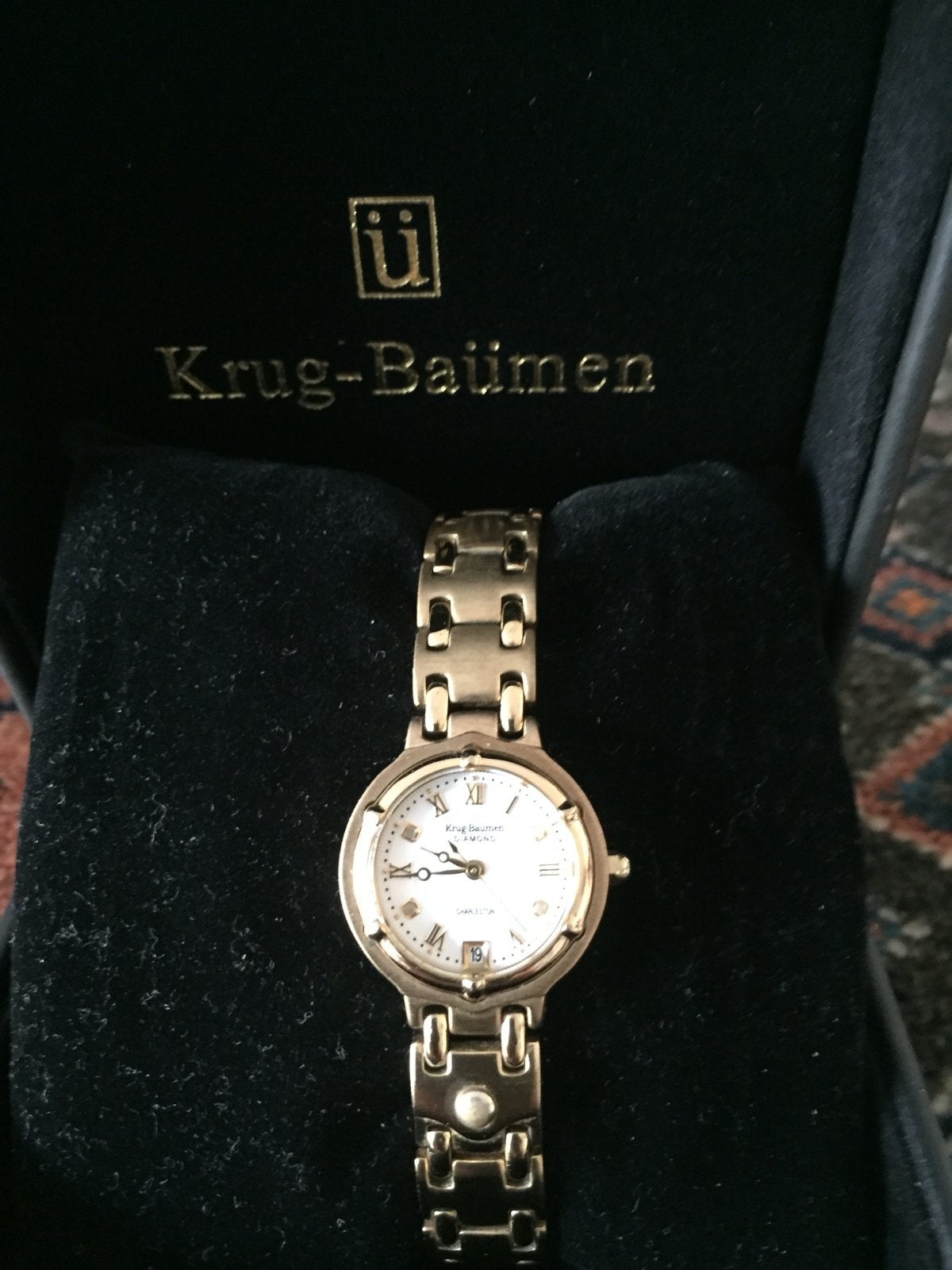 Krug-Baümen Charleston Diamond Dameshorloge - Nieuw, Overige merken, Staal, Polshorloge, Nieuw
