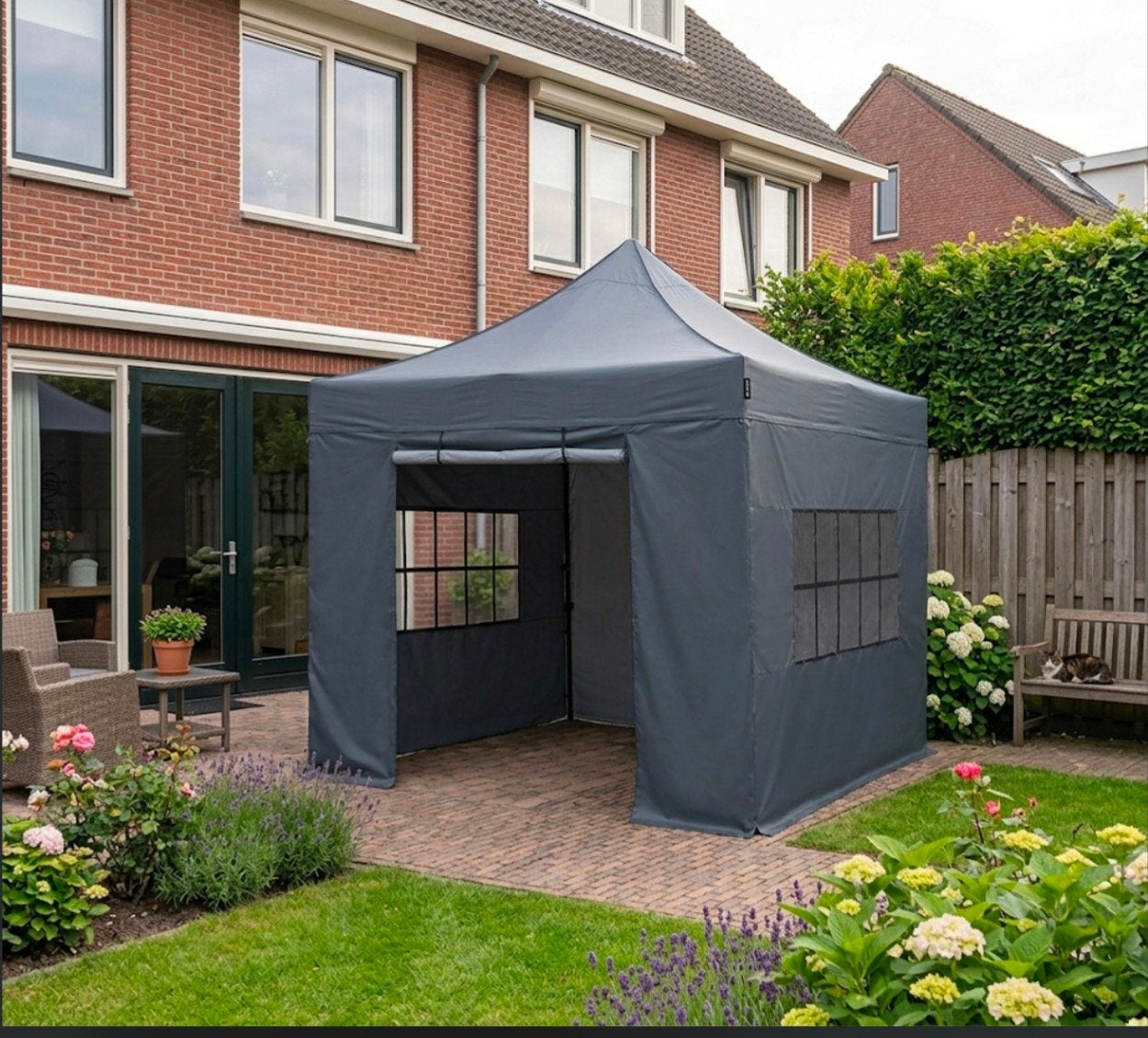 Easy-Up Partytent te huur in Kampen - Snel en Voordelig!, Ophalen, Opvouwbaar, Partytent, Minder dan 4 meter