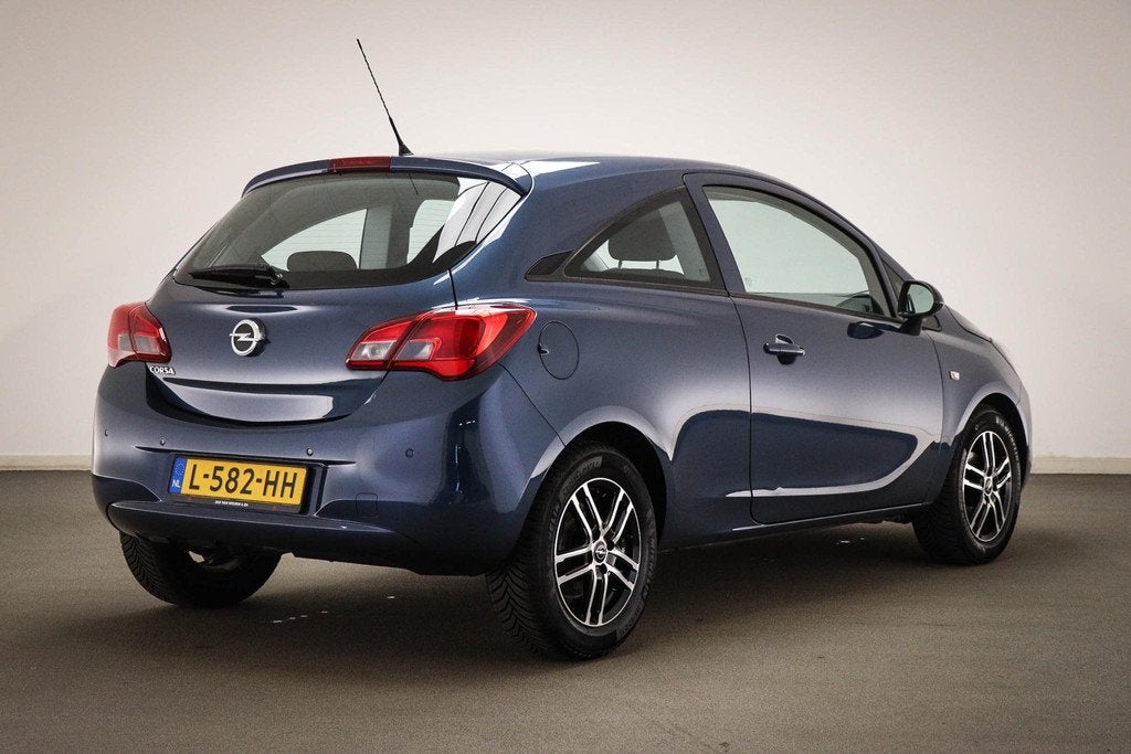Opel Corsa 1.2-16V Cosmo | STUUR / STOEL- VERWARMING | AIRCO, Euro 5, Zwart, 4 cilinders, Blauw