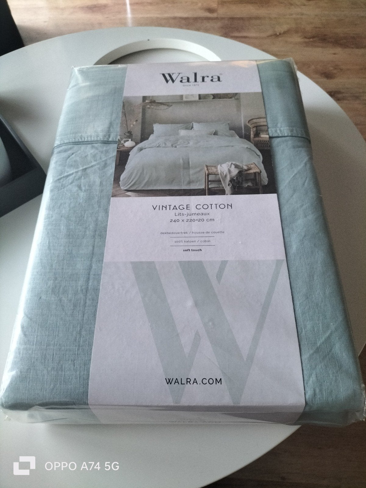 Walra Vintage Cotton Dekbedovertrek Lits-jumeaux, Lits-jumeaux, Dekbedovertrek, Katoen, Nieuw