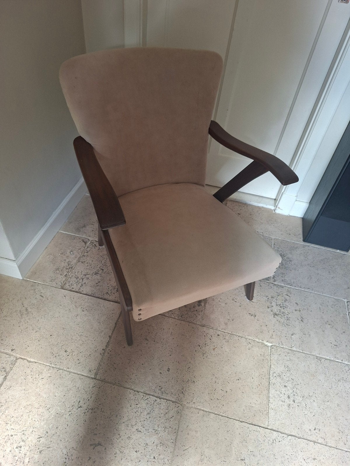 vintage fauteuils stoelen jaren 60/70, Ophalen, Gebruikt, 75 tot 100 cm, 50 tot 75 cm