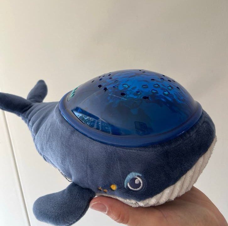 Pabobo Walvis Projector Knuffel met Licht en Geluid, Ophalen, Zo goed als nieuw, Overige typen, Met licht