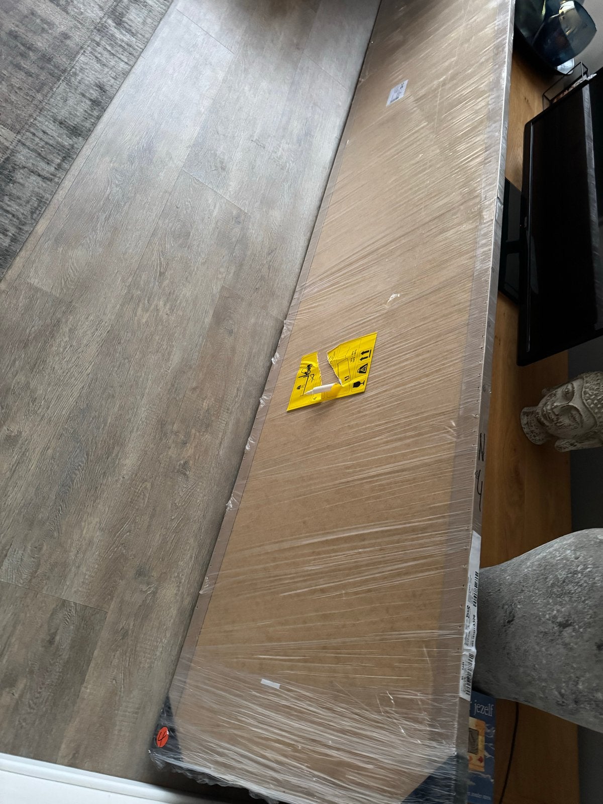 Aanrechtblad NIEUW! IKEA +Achterplaat Marmer, Huis en Inrichting, Ophalen, Nieuw