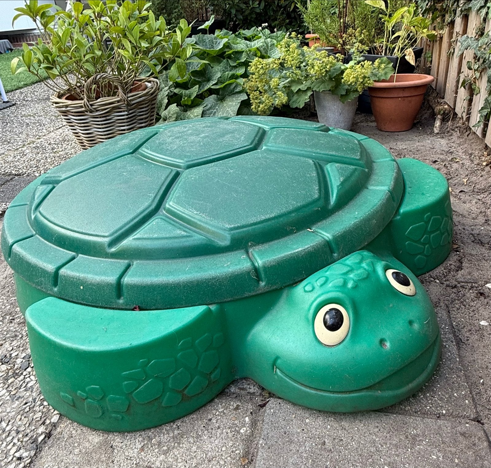 Schildpad zandbak met deksel, Ophalen of Verzenden, Gebruikt