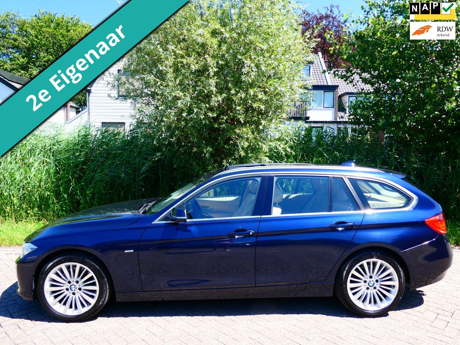 BMW 3-serie Touring 328i Automaat 245pk Keyless Leder Navi S, Automaat, Gebruikt, Beige, 4 cilinders
