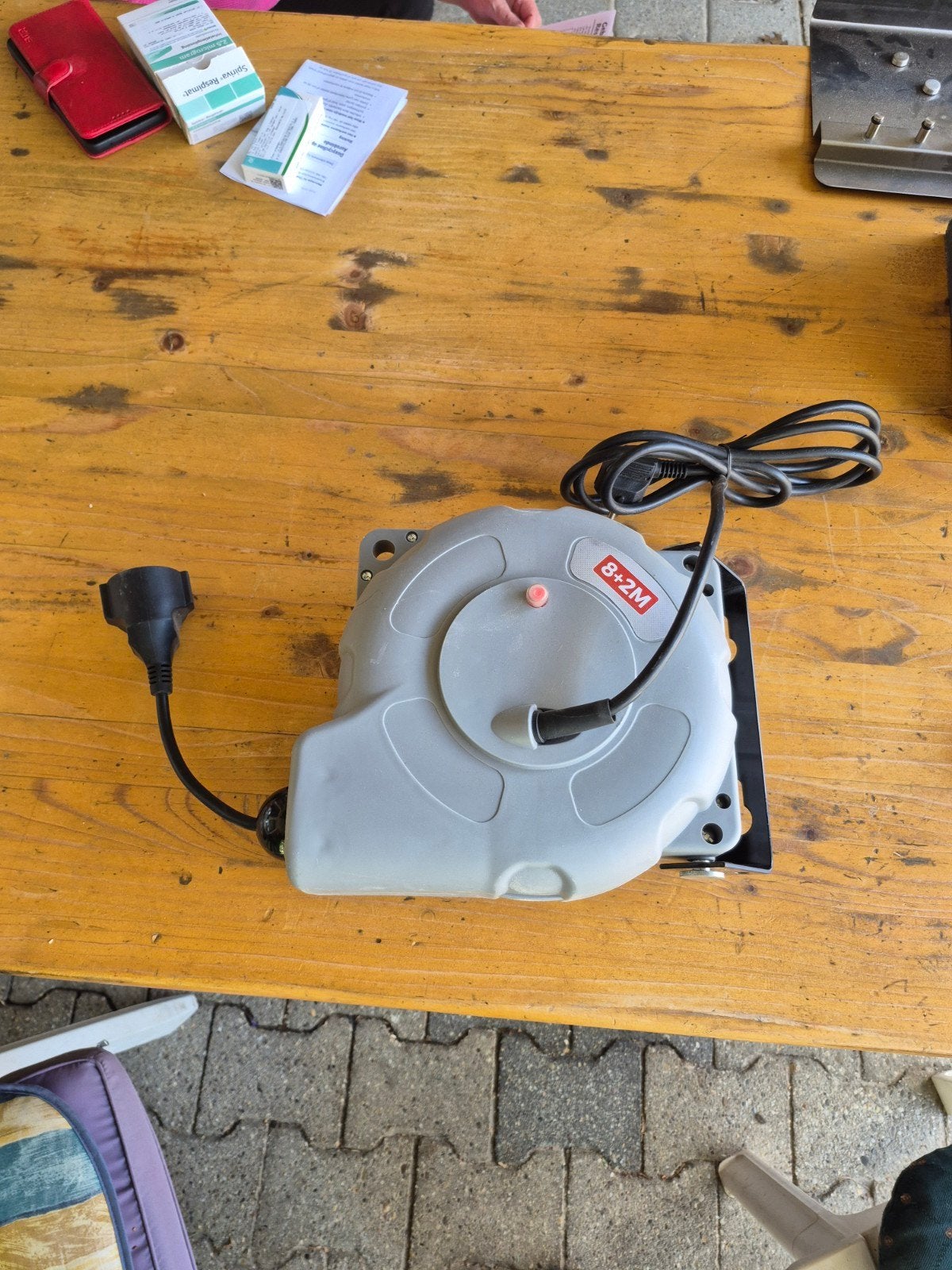 Stroomkabel haspel 8+2M, Ophalen