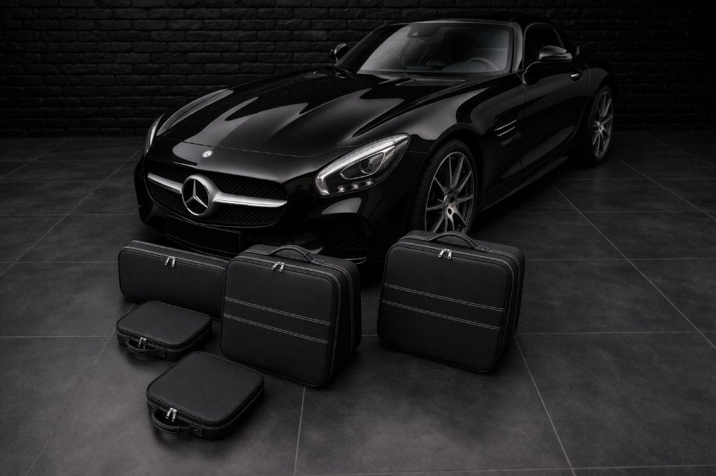 Roadsterbag lederen kofferset/koffer Mercedes AMG SLS Coupe, Auto diversen, Auto-accessoires, Verzenden, Nieuw