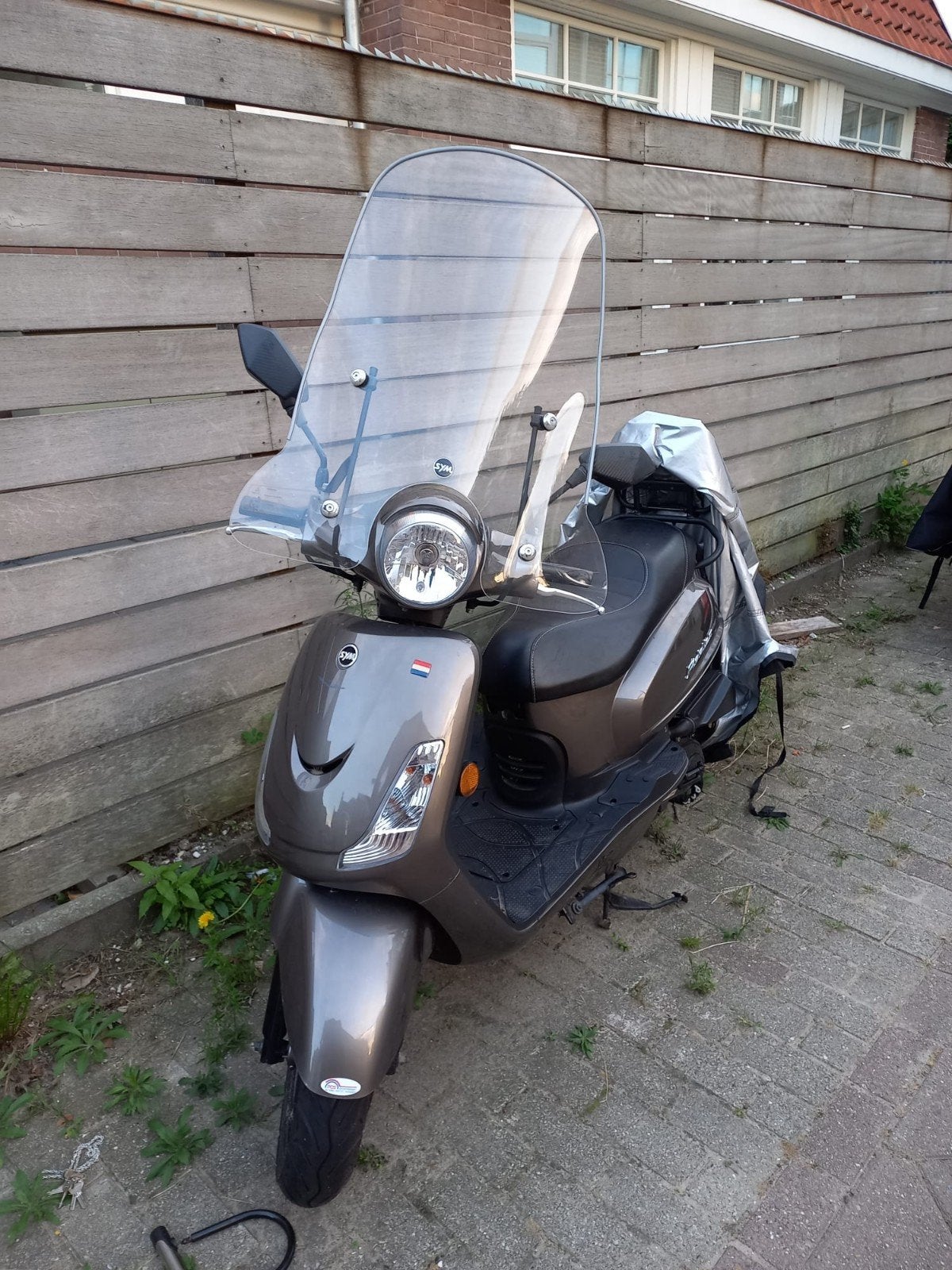 Sym Fiddle II snor Scooter - Grijs, Ophalen of Verzenden, Gebruikt, Benzine, SYM