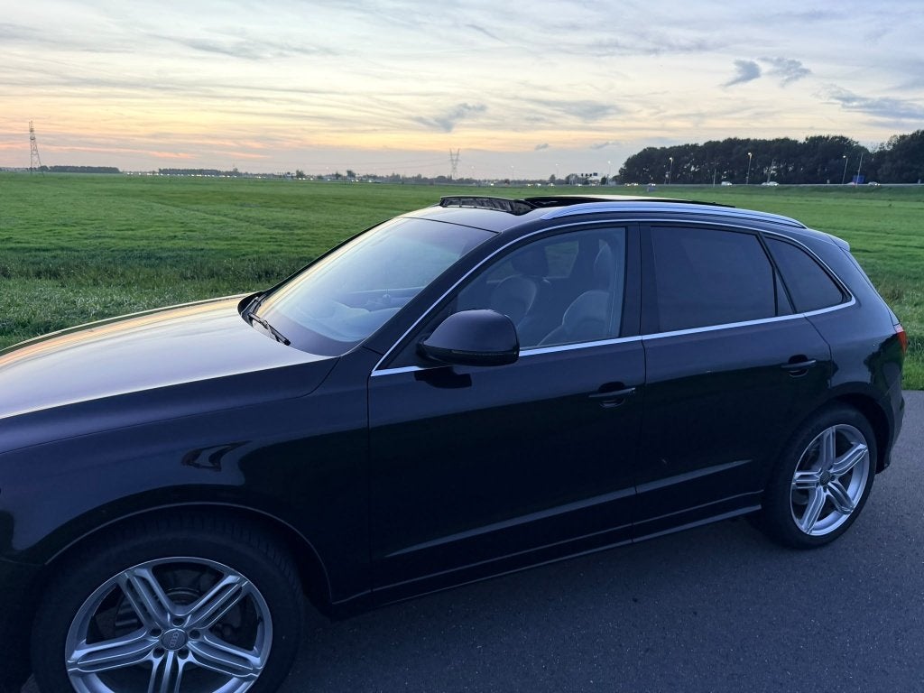 Audi Q5 2.0 Tfsi Hybrid Quattro 245pk 2012 Zwart S line, Auto's, Automaat, Zwart, Vierwielaandrijving, SUV of Terreinwagen