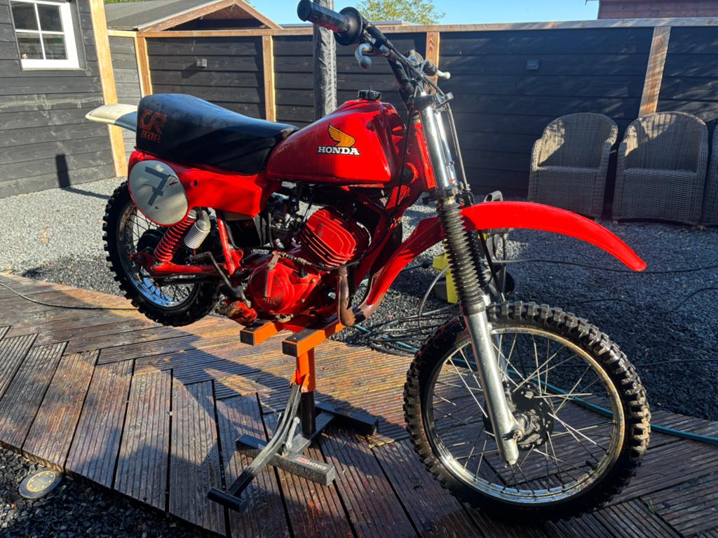 HONDA CR80 minicrosser kinder brommer oldtimer twinshock, Fietsen en Brommers, Ophalen of Verzenden, Zo goed als nieuw, Overige modellen