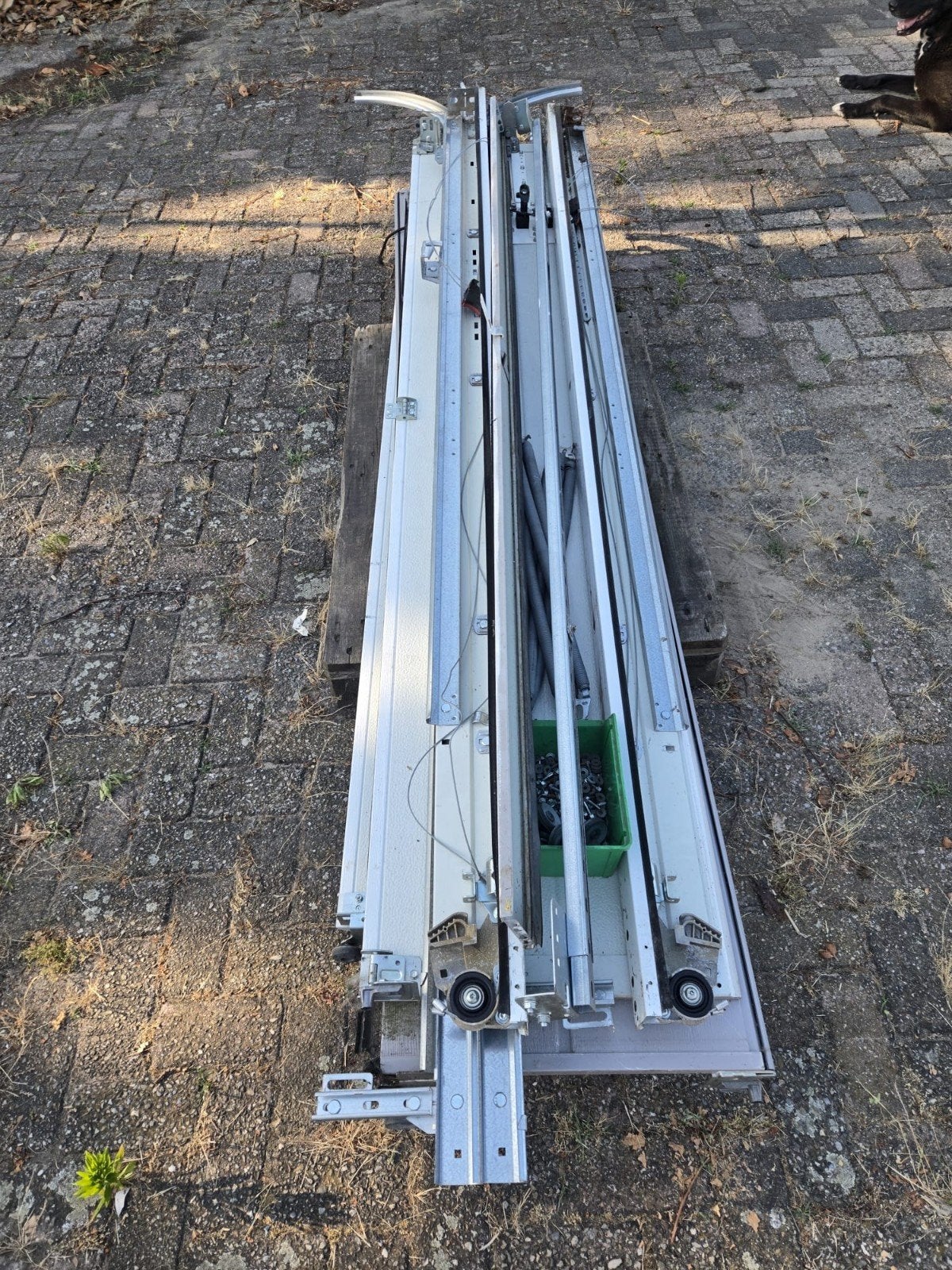 Garage roldeur gebruikt, Doe-het-zelf en Verbouw, Deuren en Horren, Ophalen, Gebruikt, Garagedeur, 120 cm of meer