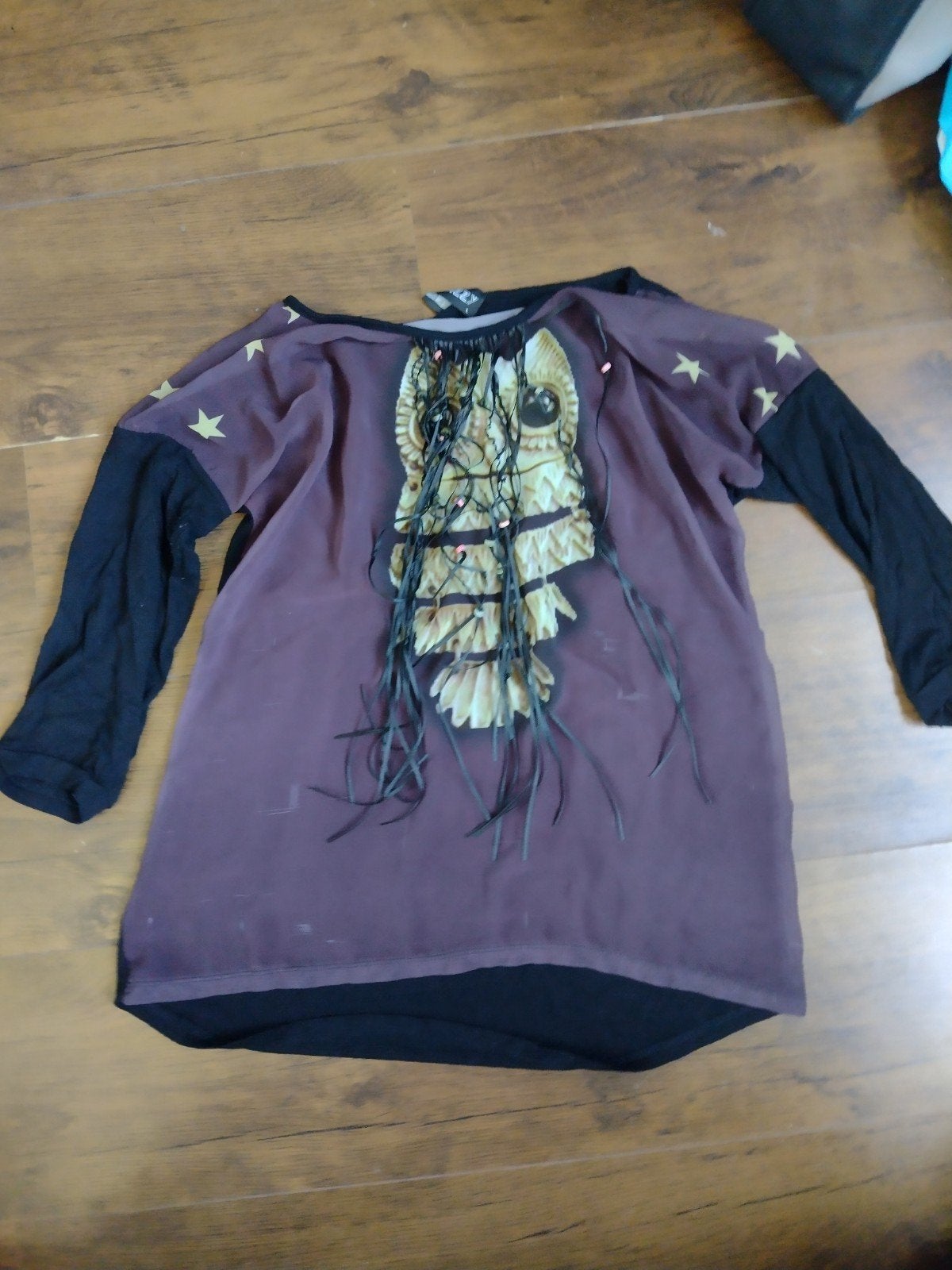 2-BIZZY Tuniek met uilprint en sterren, maat L, Kleding | Dames, T-shirts, Paars, Maat 42/44 (L), Ophalen of Verzenden, Lange mouw