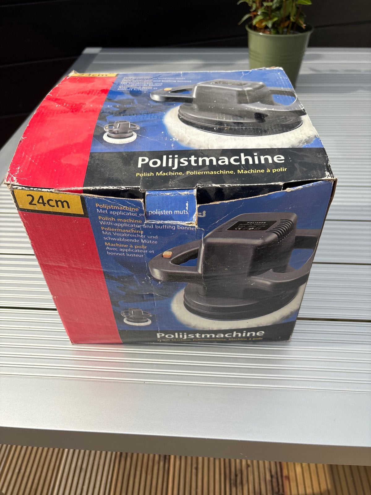 Polijstmachine 24cm met accessoires, Ophalen, Gebruikt