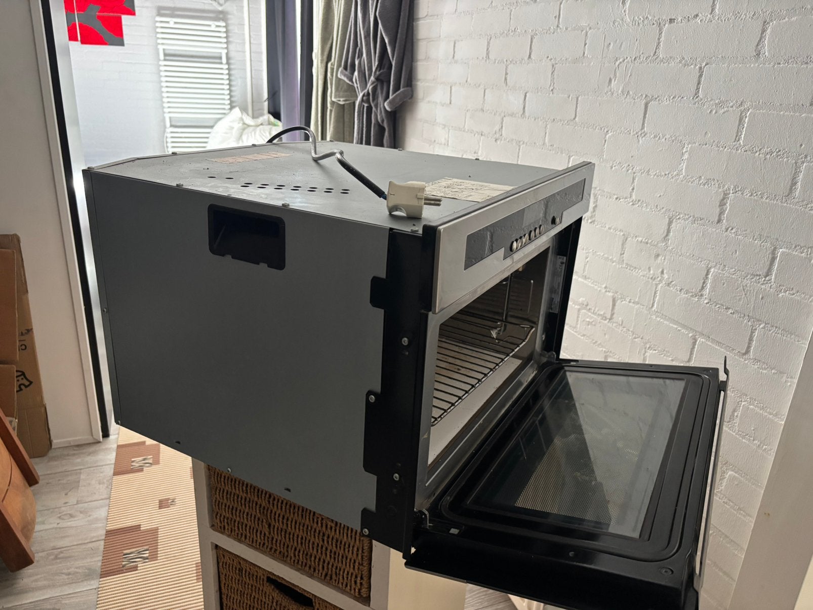 Inbouwoven SMEG 38 cm hoog, Ophalen, Gebruikt