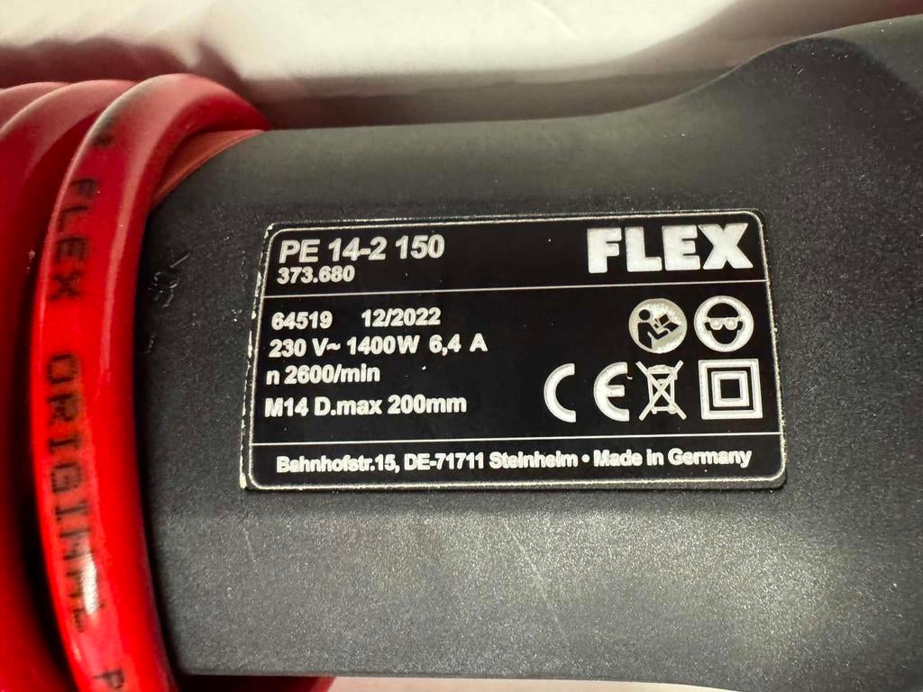 FLEX PE14-2 150 Polijstmachine 150 mm, Auto diversen, Autogereedschap, Ophalen, Nieuw