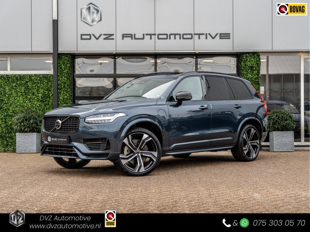 Volvo XC90 2.0 T8 Recharge AWD Ultimate Dark | Alcantara | H, Auto's, Volvo, Gebruikt, 4 cilinders, Blauw, 7 stoelen