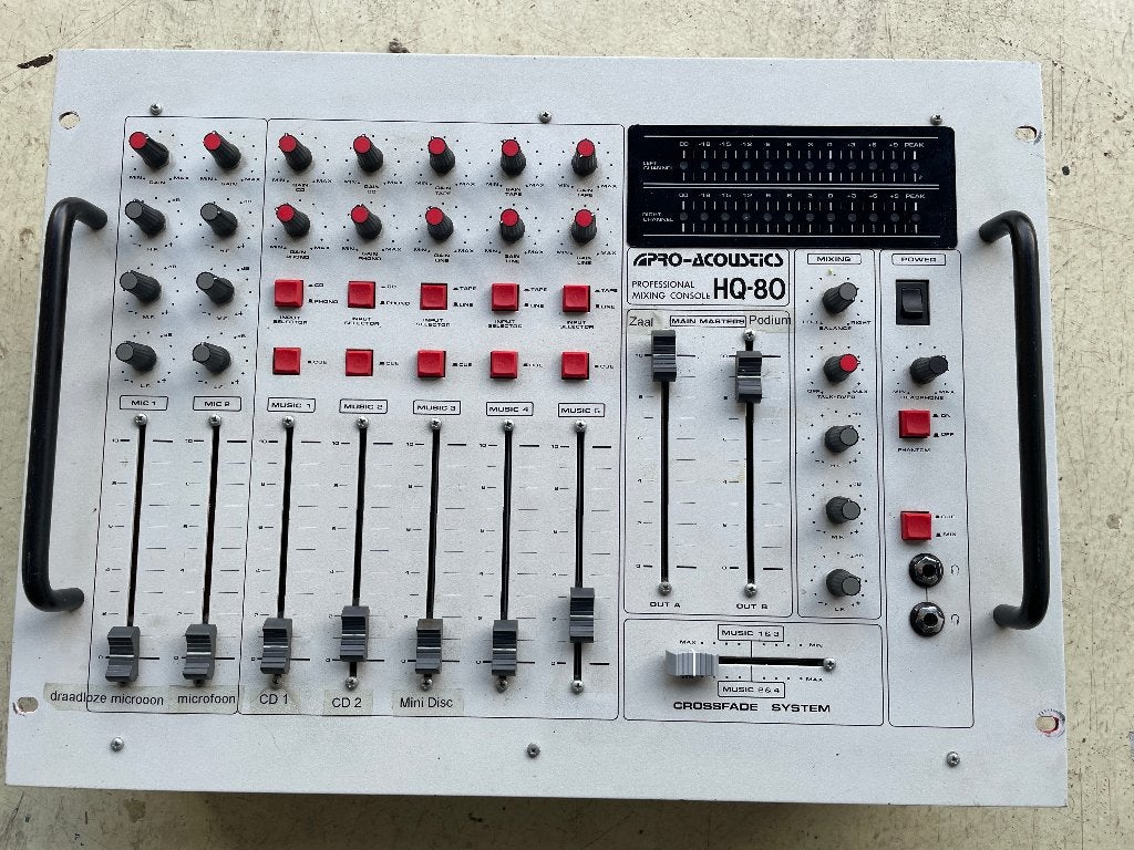 Pro Acoustics HQ-80 mixer, Ophalen of Verzenden, Gebruikt, Microfooningang