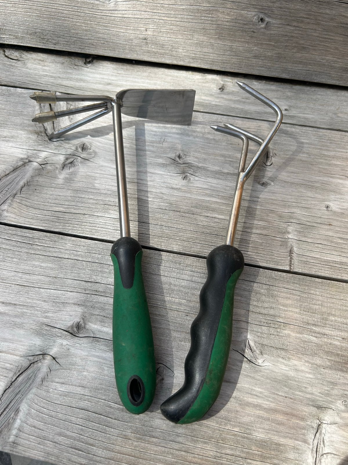 Tuinhandgereedschap set: schoffel en cultivator, Ophalen, Zo goed als nieuw, Schoffel