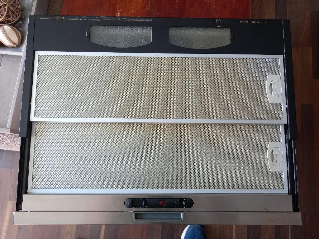 RVS afzuigkap 60cm, Ophalen, Onderbouw afzuigkap, Zo goed als nieuw, Inbouw