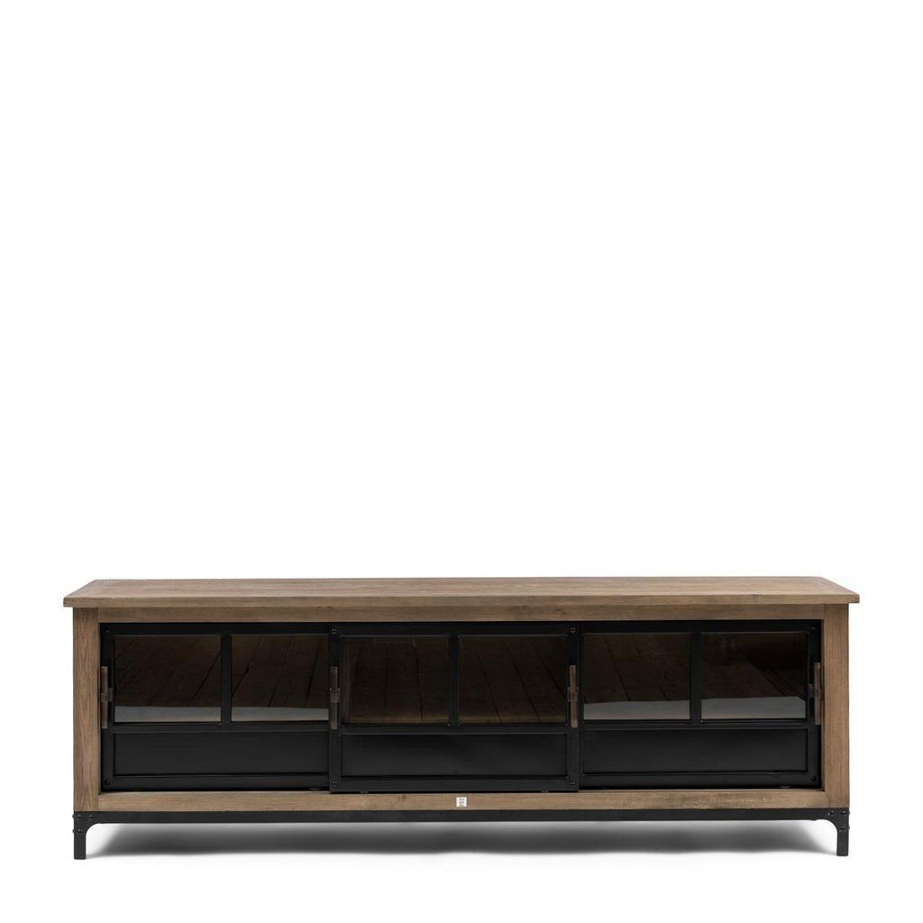 TE KOOP GEVRAAGD RIVIERA MAISON HOXTON 190 TV MEUBEL, Ophalen, 150 tot 200 cm, Zo goed als nieuw, Minder dan 100 cm