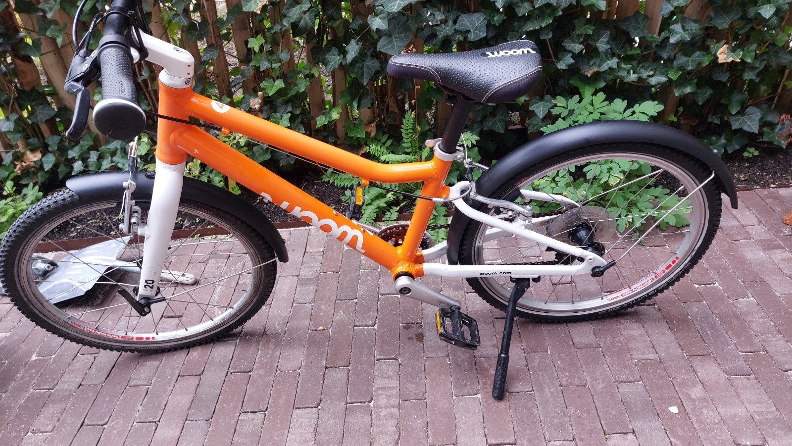Woom 4 kinderfiets 20 inch - Oranje, Ophalen, Velgrem, Woom, 16 tot 20 inch