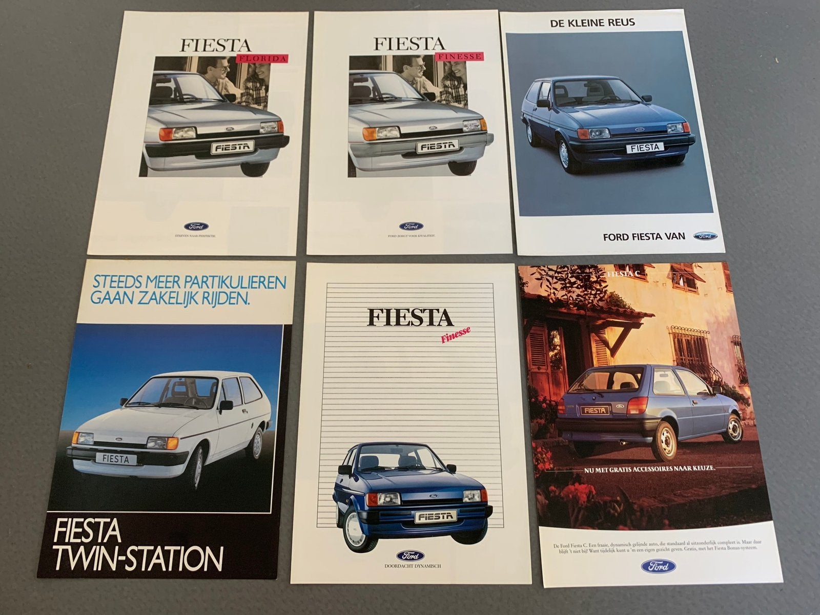 6 folders Ford Fiesta (1993-1989), Ophalen of Verzenden