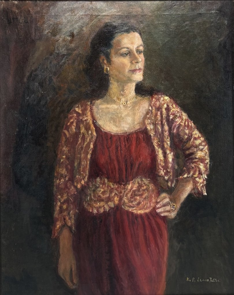 522. Olieverfschilderij, Kathleen Raymonde Lenox-Jeltes, Antiek en Kunst, Ophalen of Verzenden