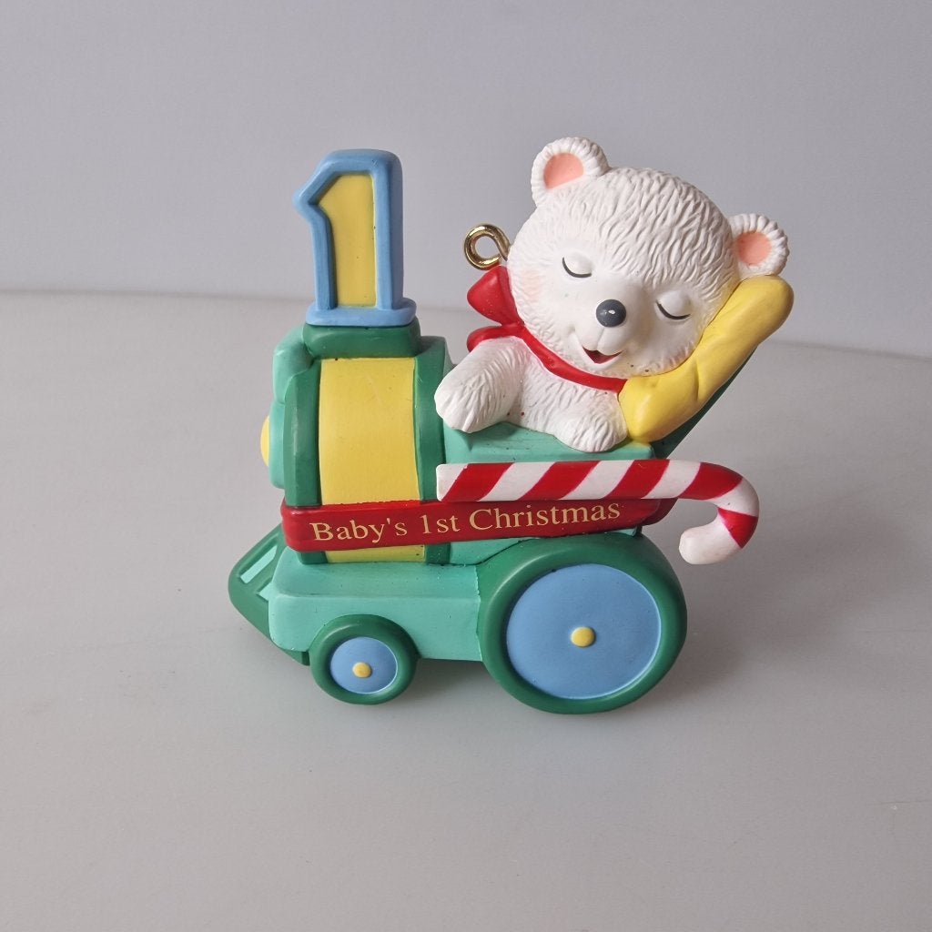 Hallmark Ornament Baby's 1st Christmas peppermint Express 98, Ophalen of Verzenden, Zo goed als nieuw