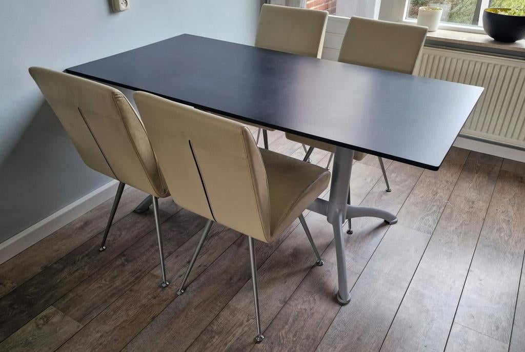 Segis eettafel, Bartoli Collection met 4 stoelen, Ophalen, Gebruikt, Rechthoekig, 50 tot 100 cm