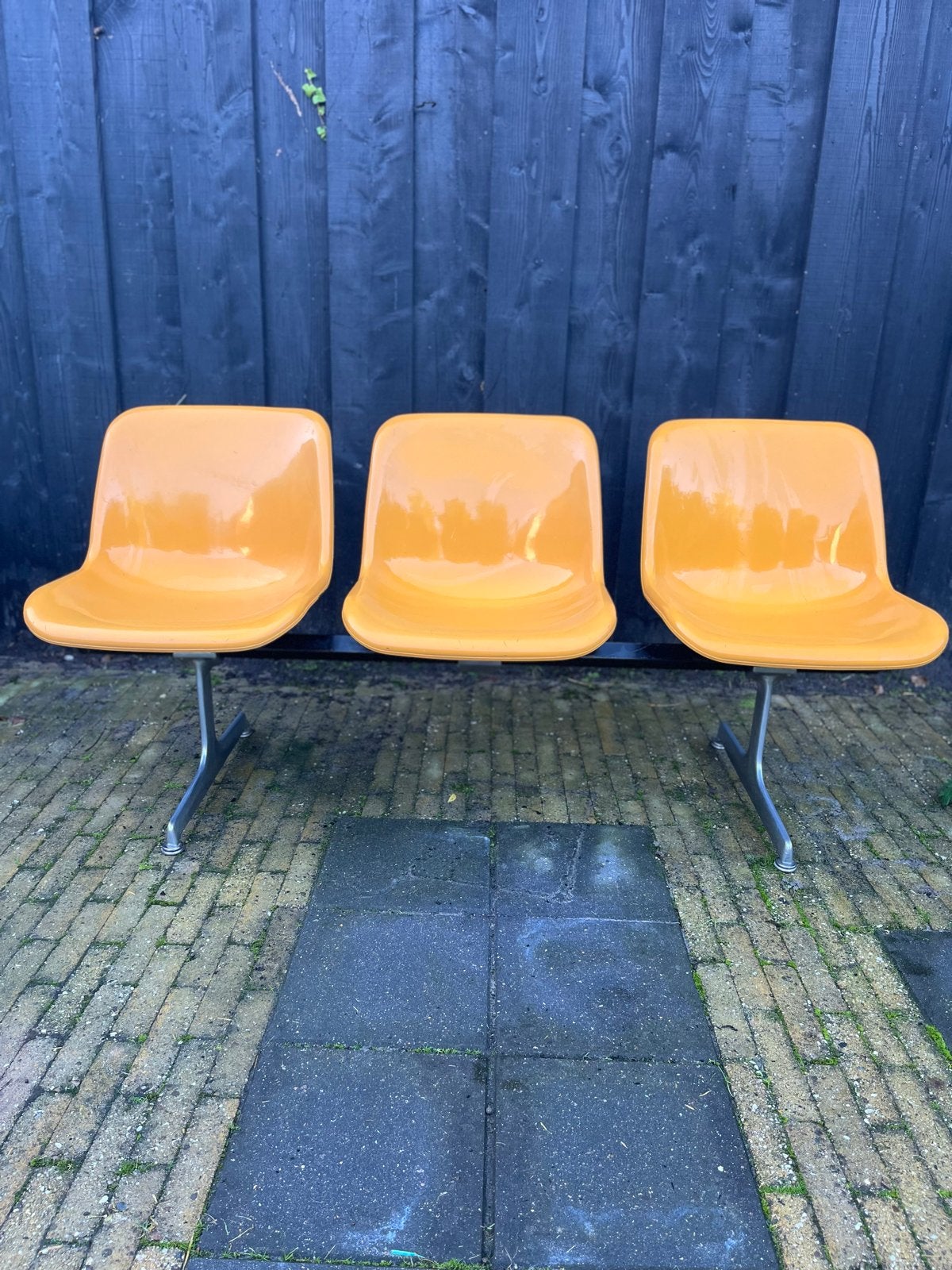 Artifort Jaren '70 design bankje, Ophalen, Kunststof, Gebruikt, Overige kleuren